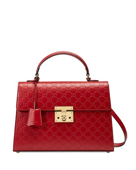 gucci padlock red pink